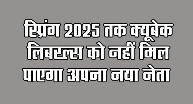 Quebec City News: Quebec Liberals will not be able to find their new leader until spring 2025