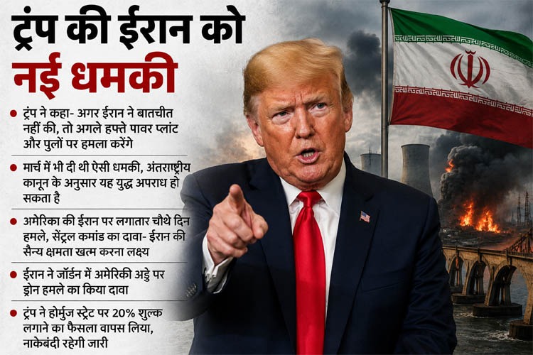 Trump's new warning to Iran: Power plants and bridges will be targeted if talks don't happen.